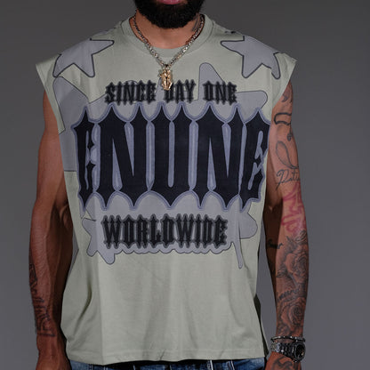 Since day one sleeveless shirt Fern Green by Genuine - 1