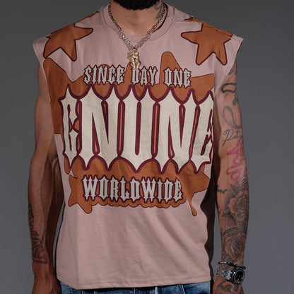 Since day one sleeveless shirt True Brown by Genuine - 1