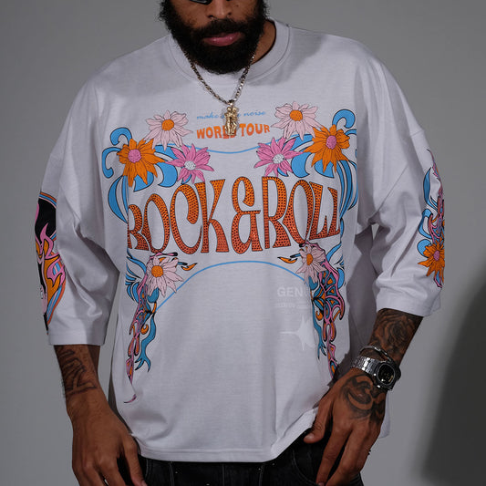 Rock & roll tshirt Light Grey by Genuine - 1