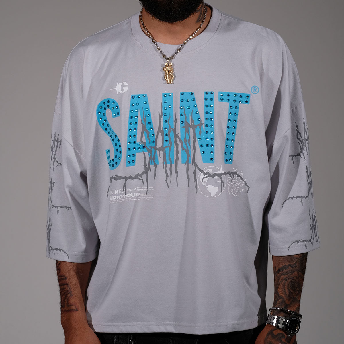 Saint tshirt Light Grey by Genuine - 1