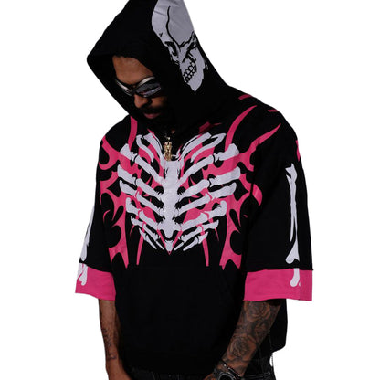 X ray Short Sleeve Hoodie