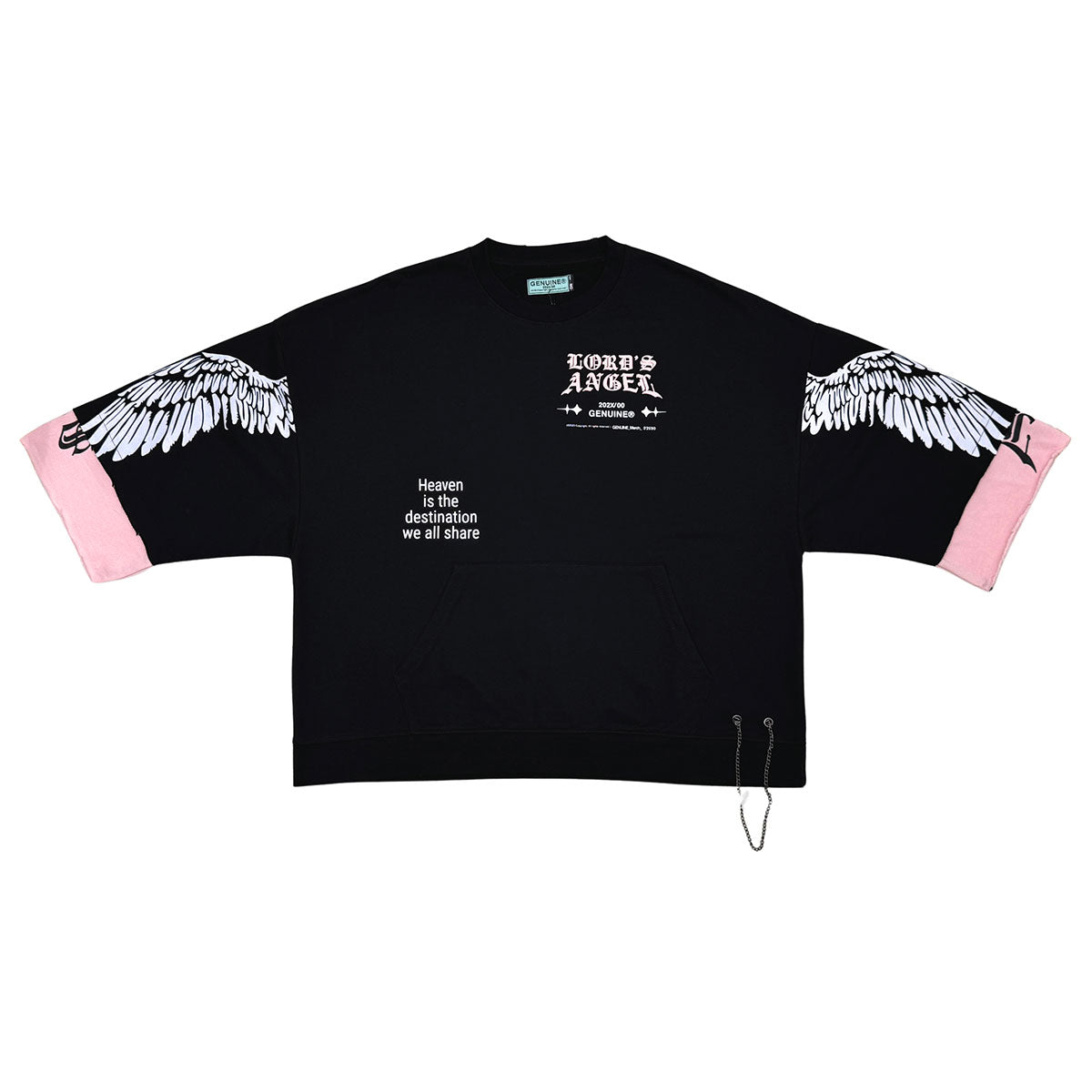 Lord's angel tshirt Black by Genuine - 1