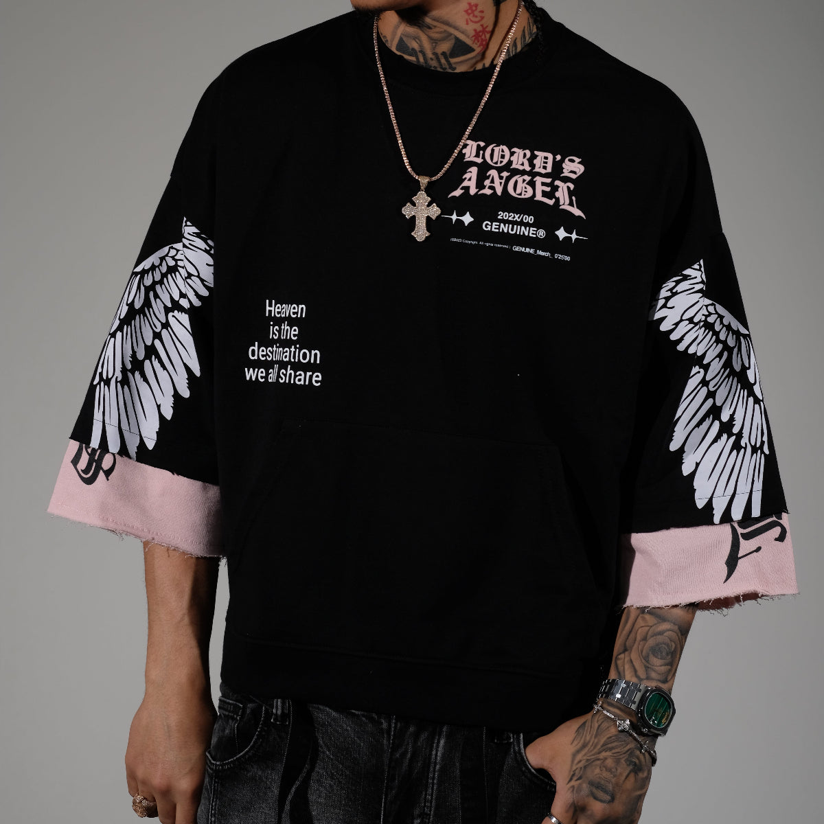 Lord's angel tshirt Black by Genuine - 1_2