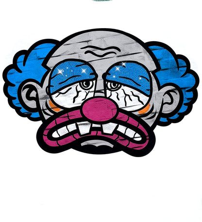 Sad clown tshirt White by Genuine - 3