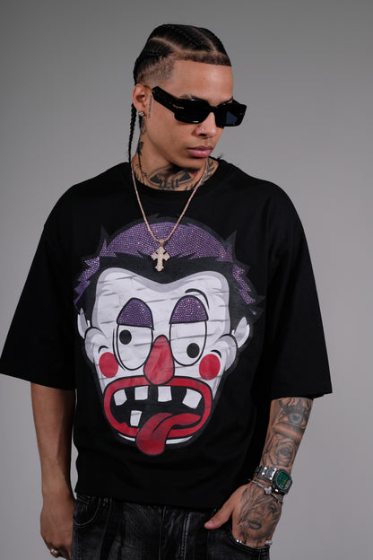Dizzy clown tshirt Black by Genuine - 1_2