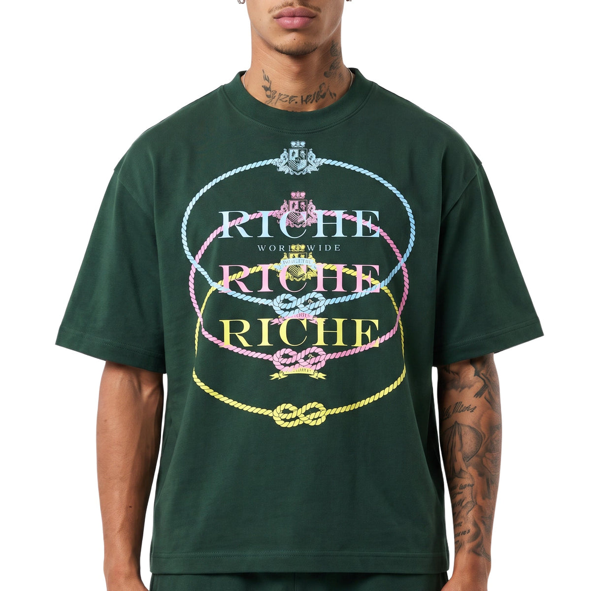 Clone logo heavyweight boxy t-shirt by Vie+Riche, view 1