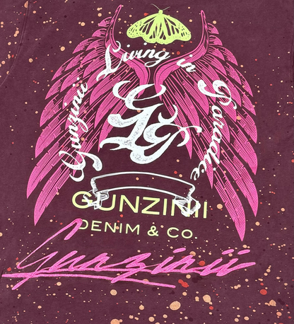 Living in paradise zinii splatter tee
