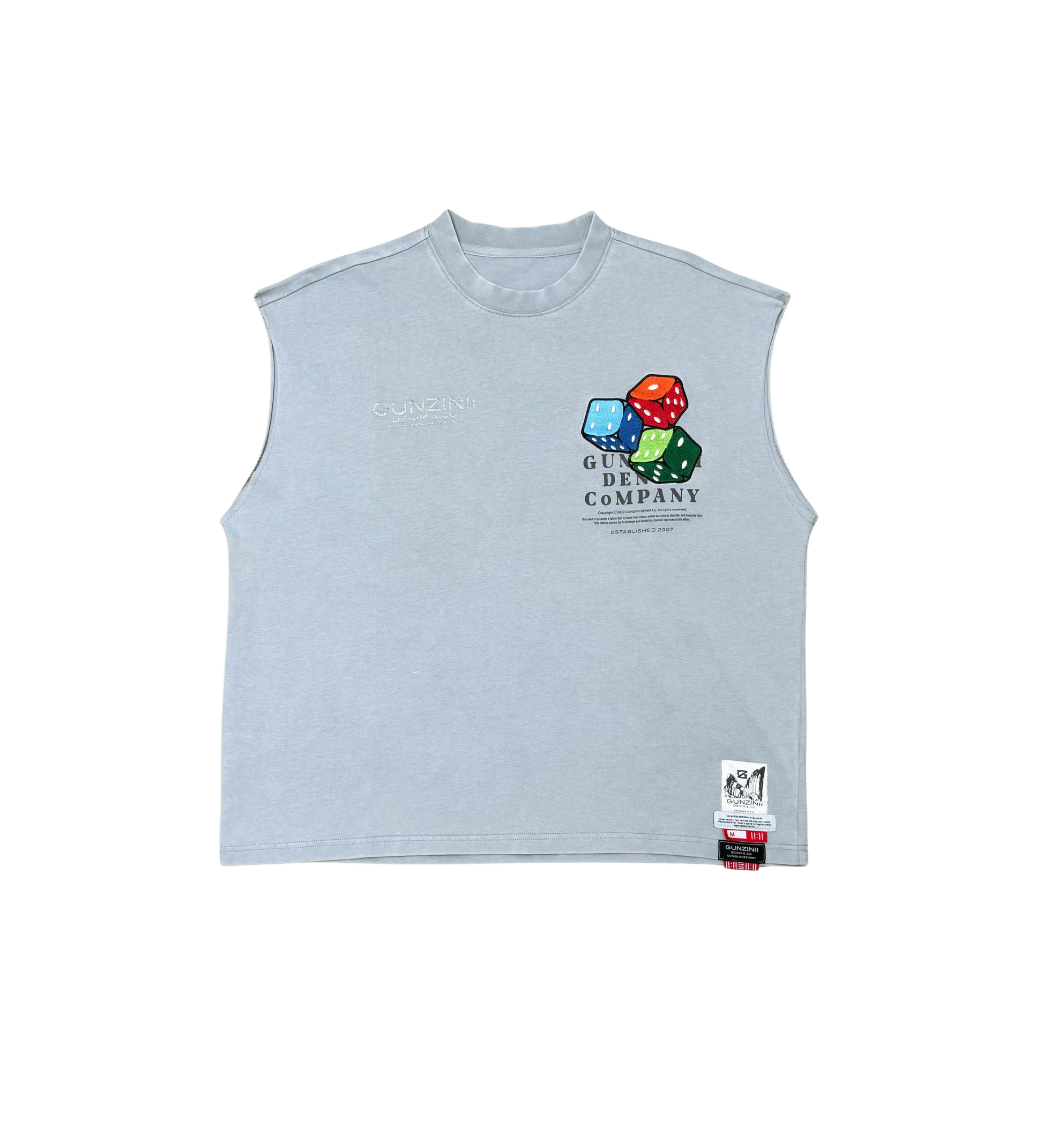 Gunzinii Rolling Dice Sleeveless Top Grey 4