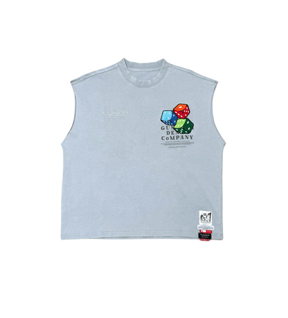 Gunzinii Rolling Dice Sleeveless Top Grey 4