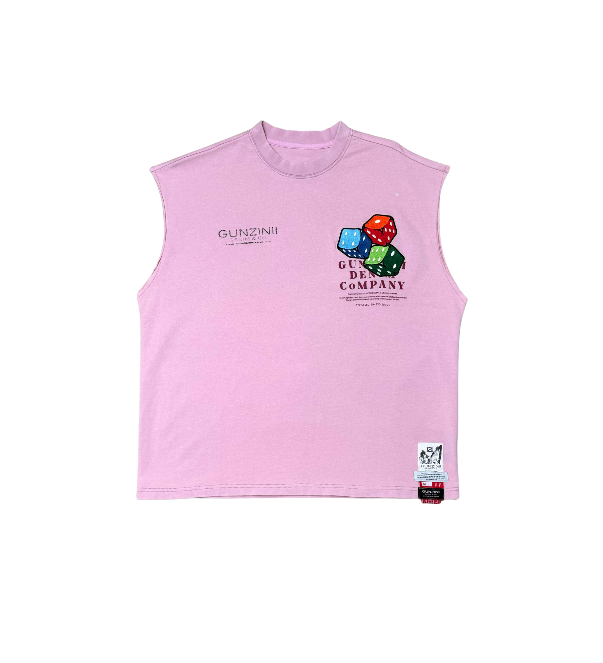 Gunzinii Rolling Dice Sleeveless Top Pink 4