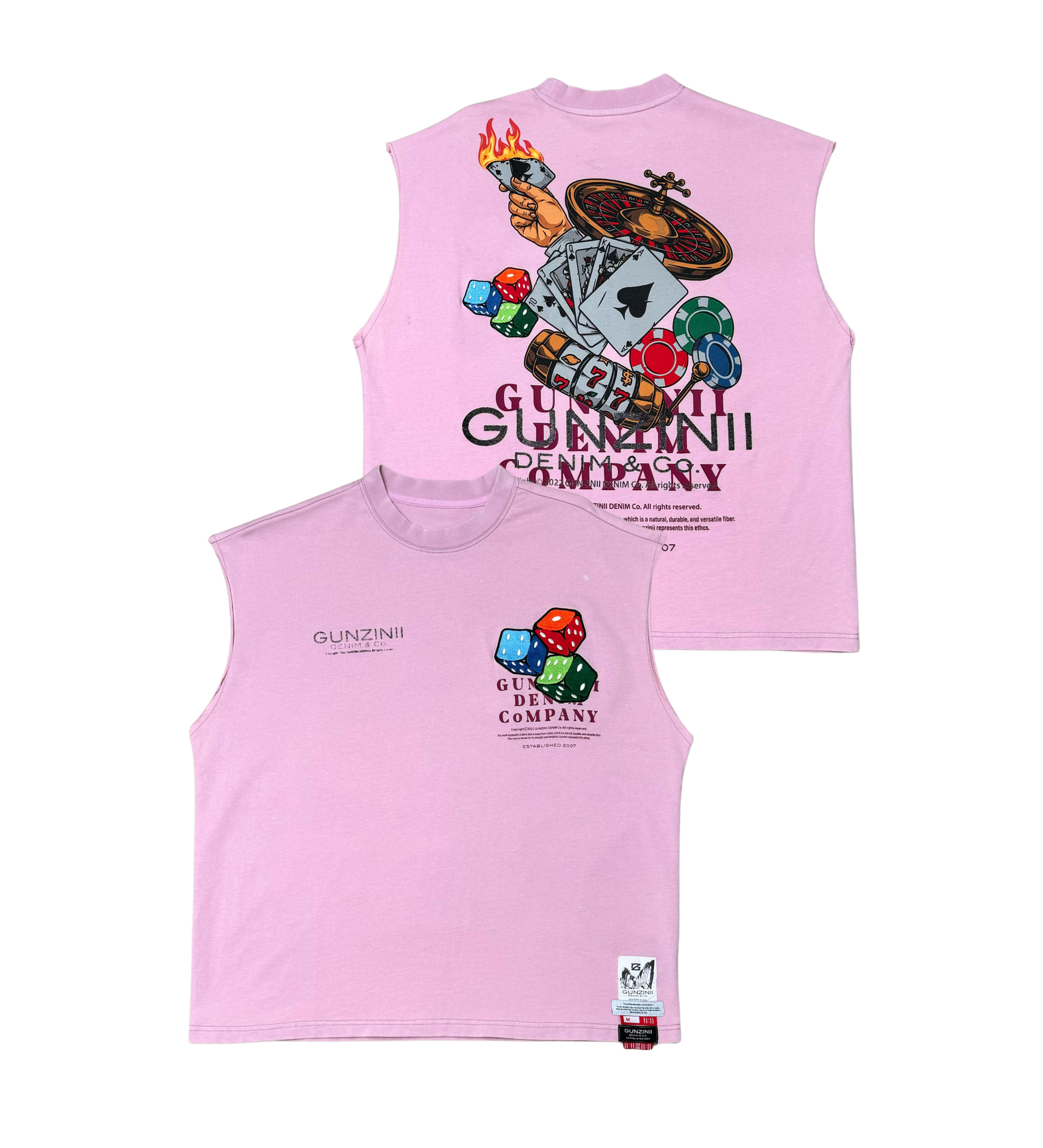 Gunzinii Rolling Dice Sleeveless Top Pink 5