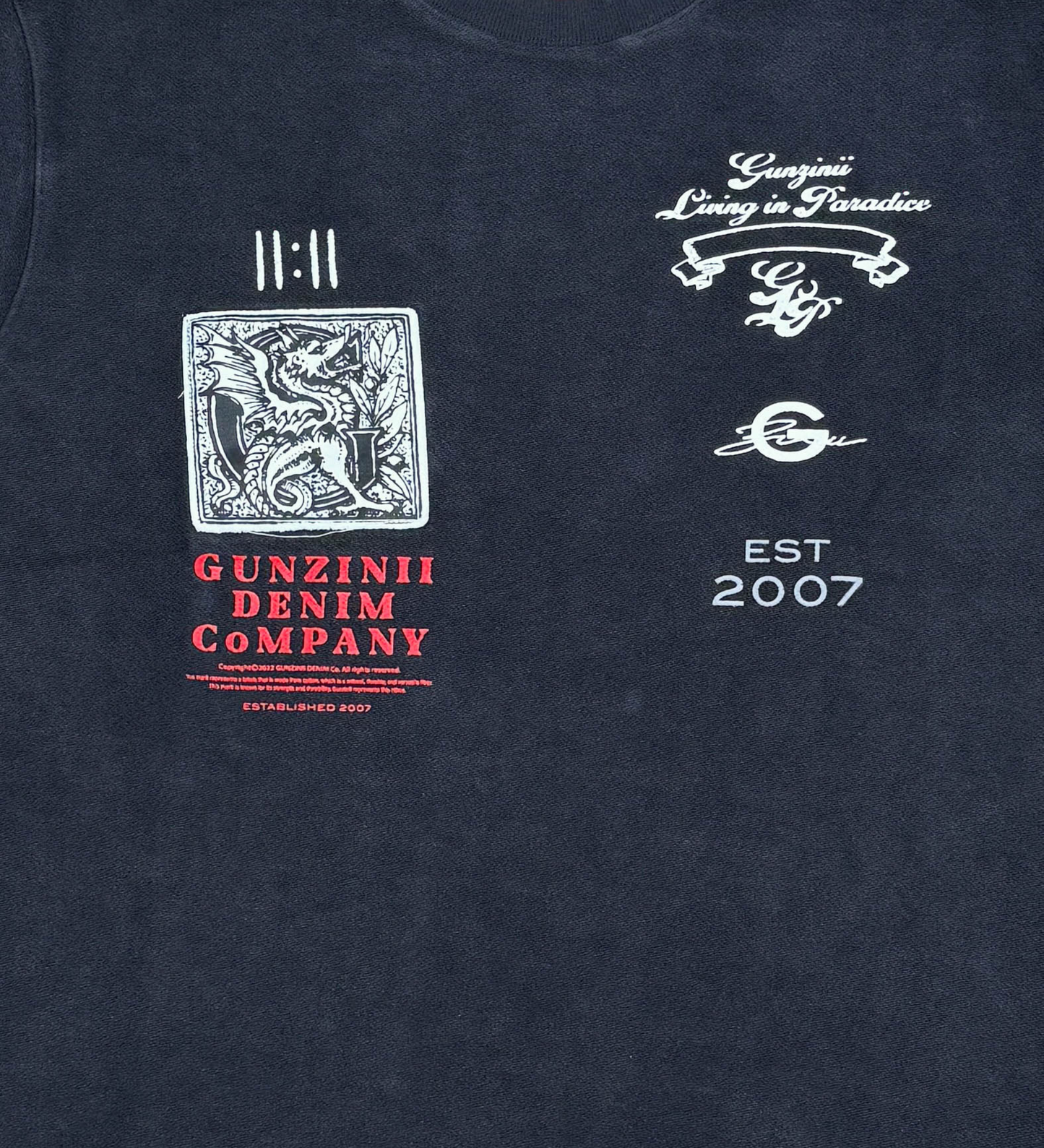 Dragon reverse french terry top