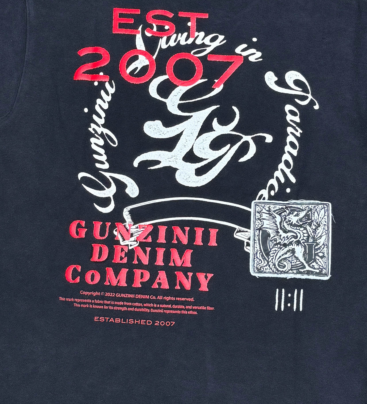 Dragon reverse french terry top