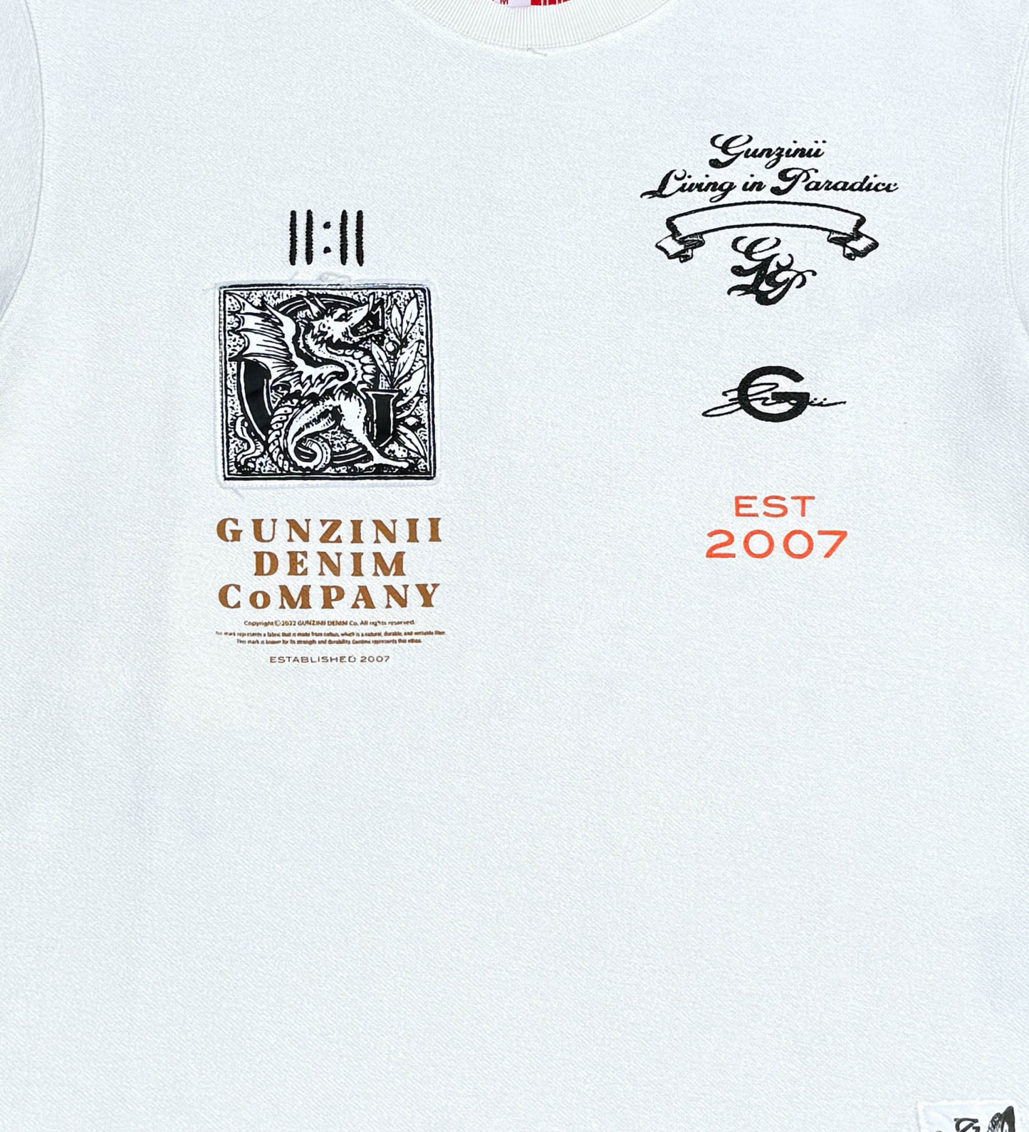 Dragon reverse french terry top