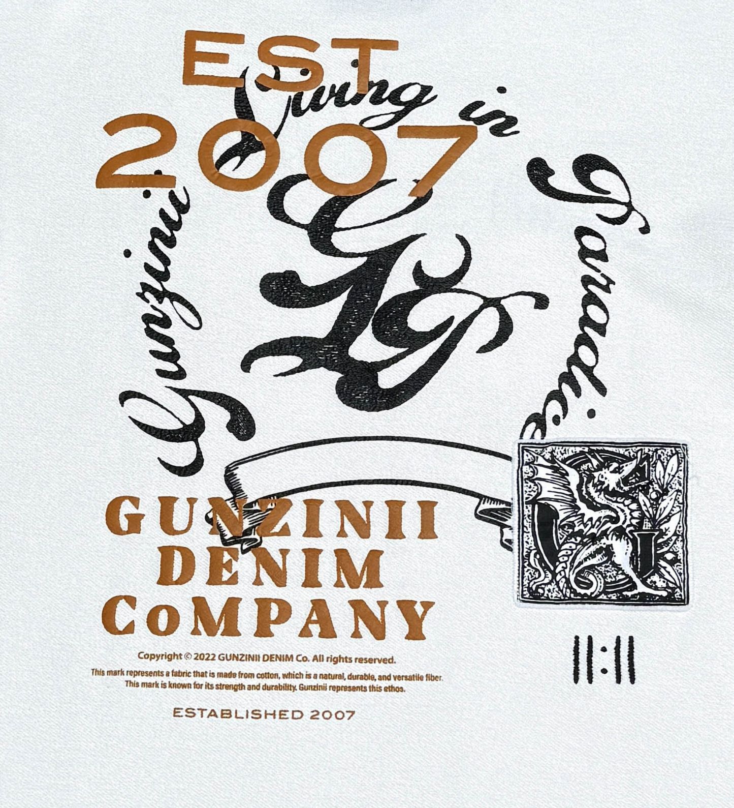 Dragon reverse french terry top