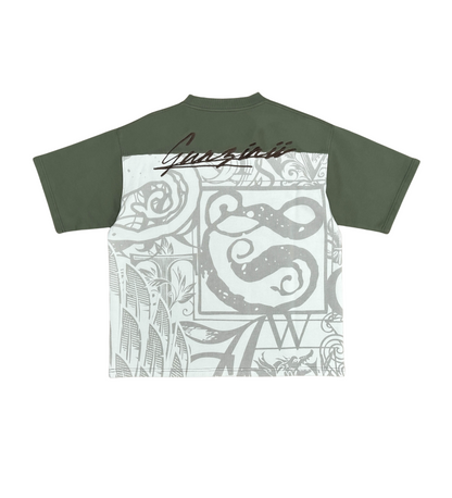 Graffiti cut & sew french terry top