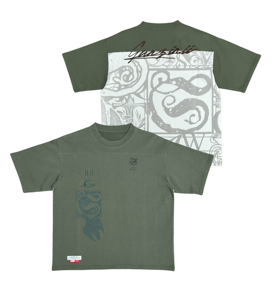 Graffiti cut & sew french terry top