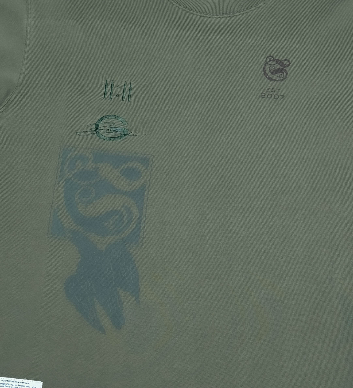 Graffiti cut & sew french terry top