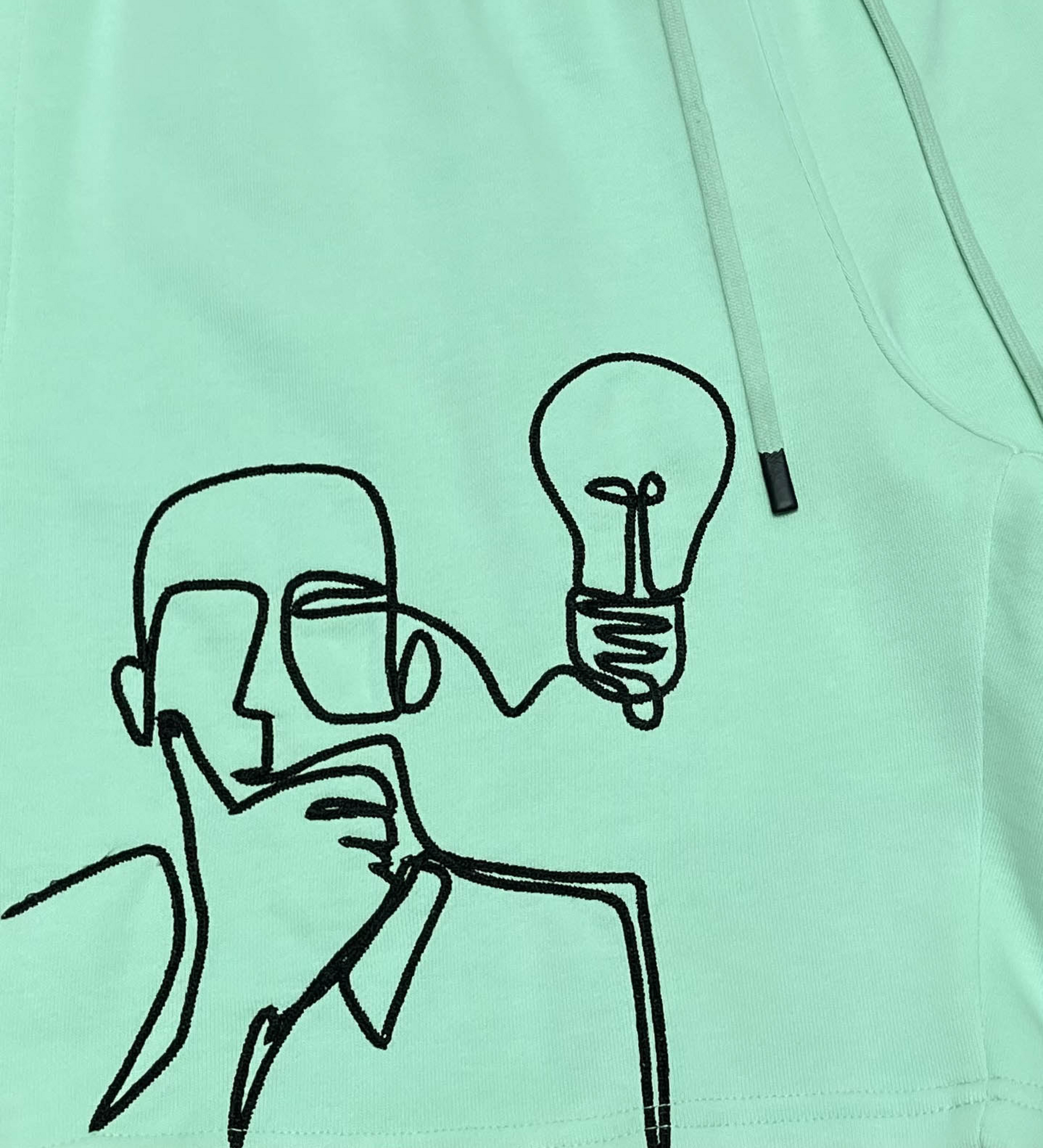 Red Tag Ambitious Thinking Short - Pastel Green | Red Tag Brand _3