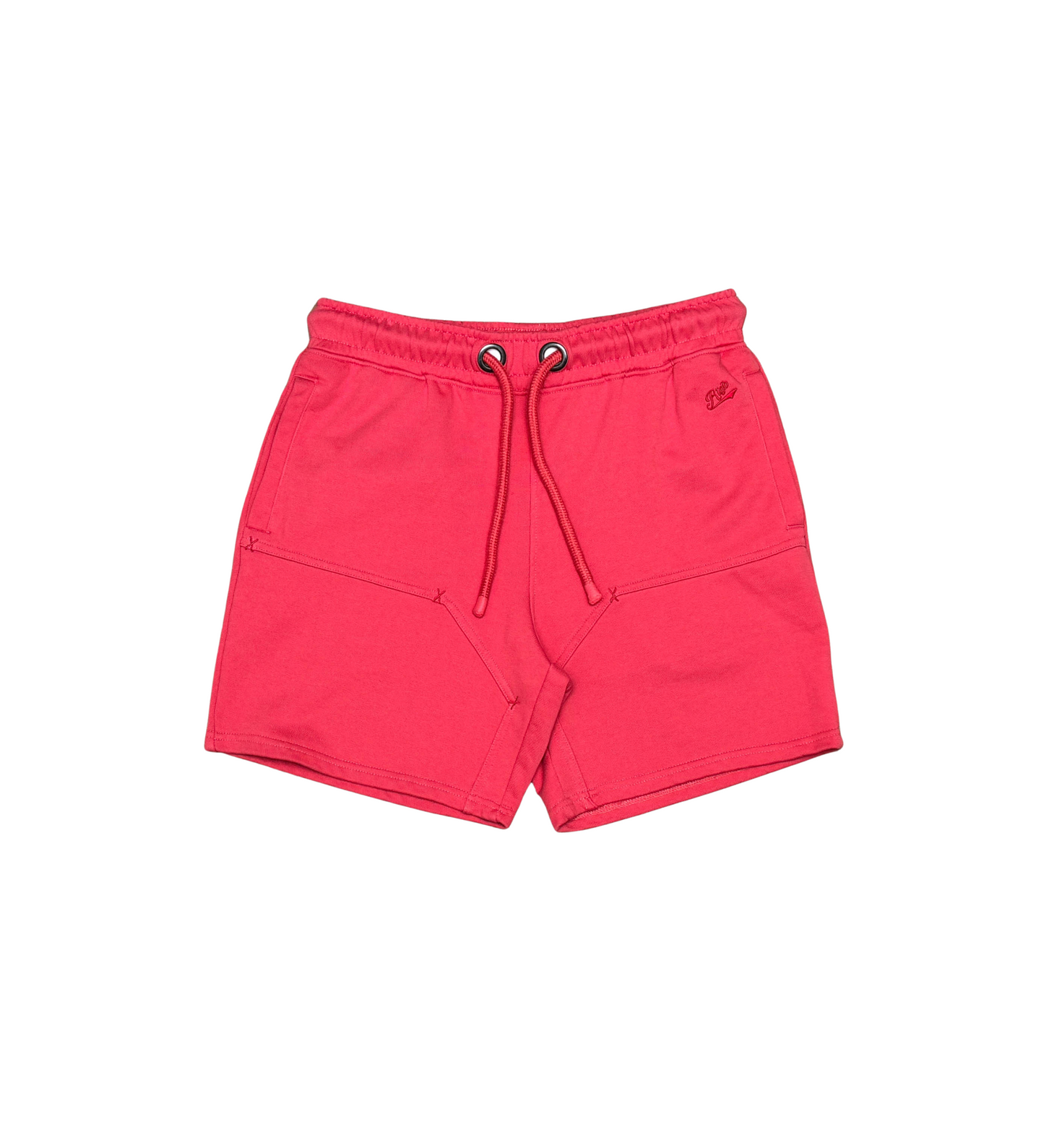 Red tag french terry shorts