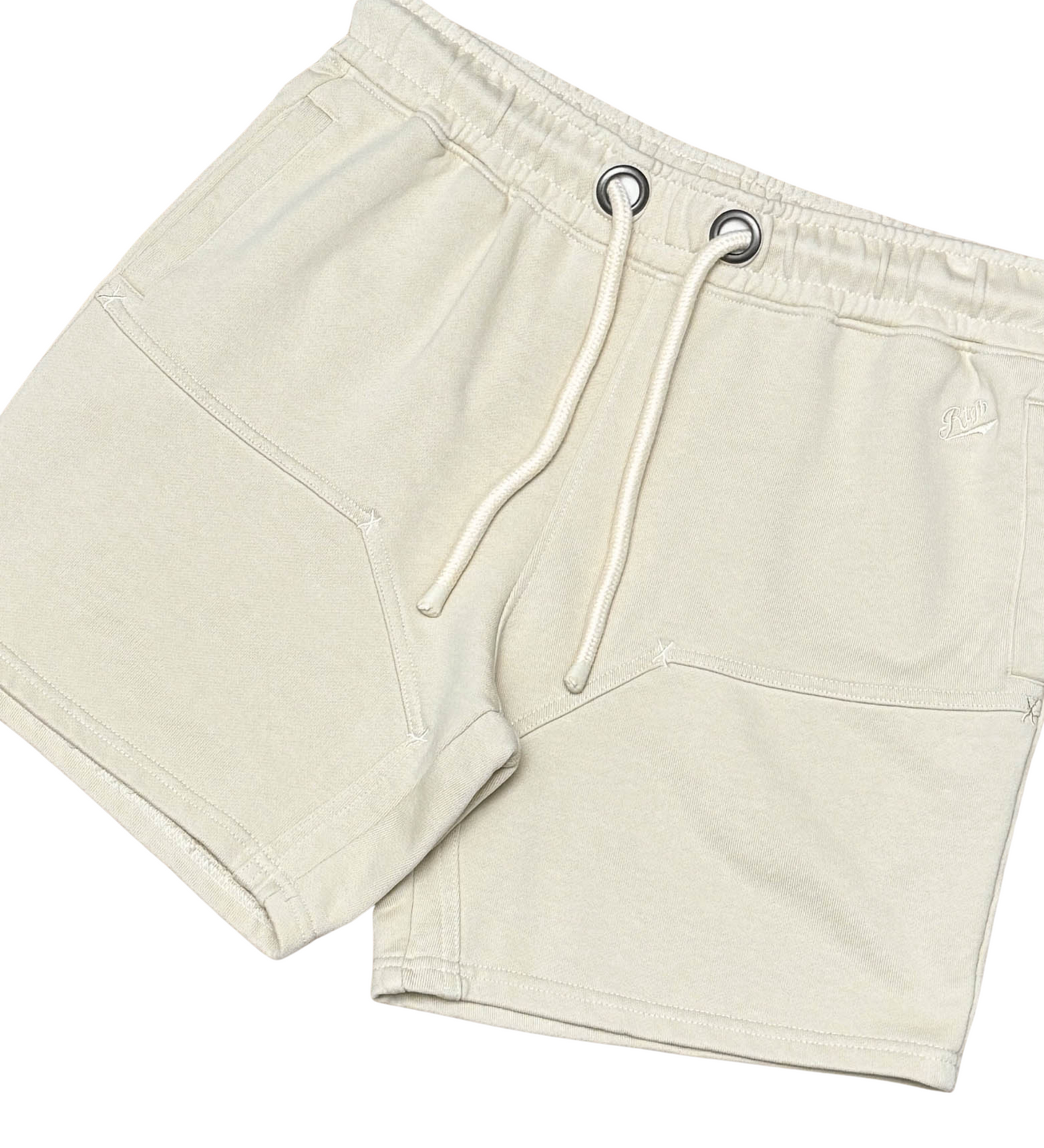 Red tag french terry shorts