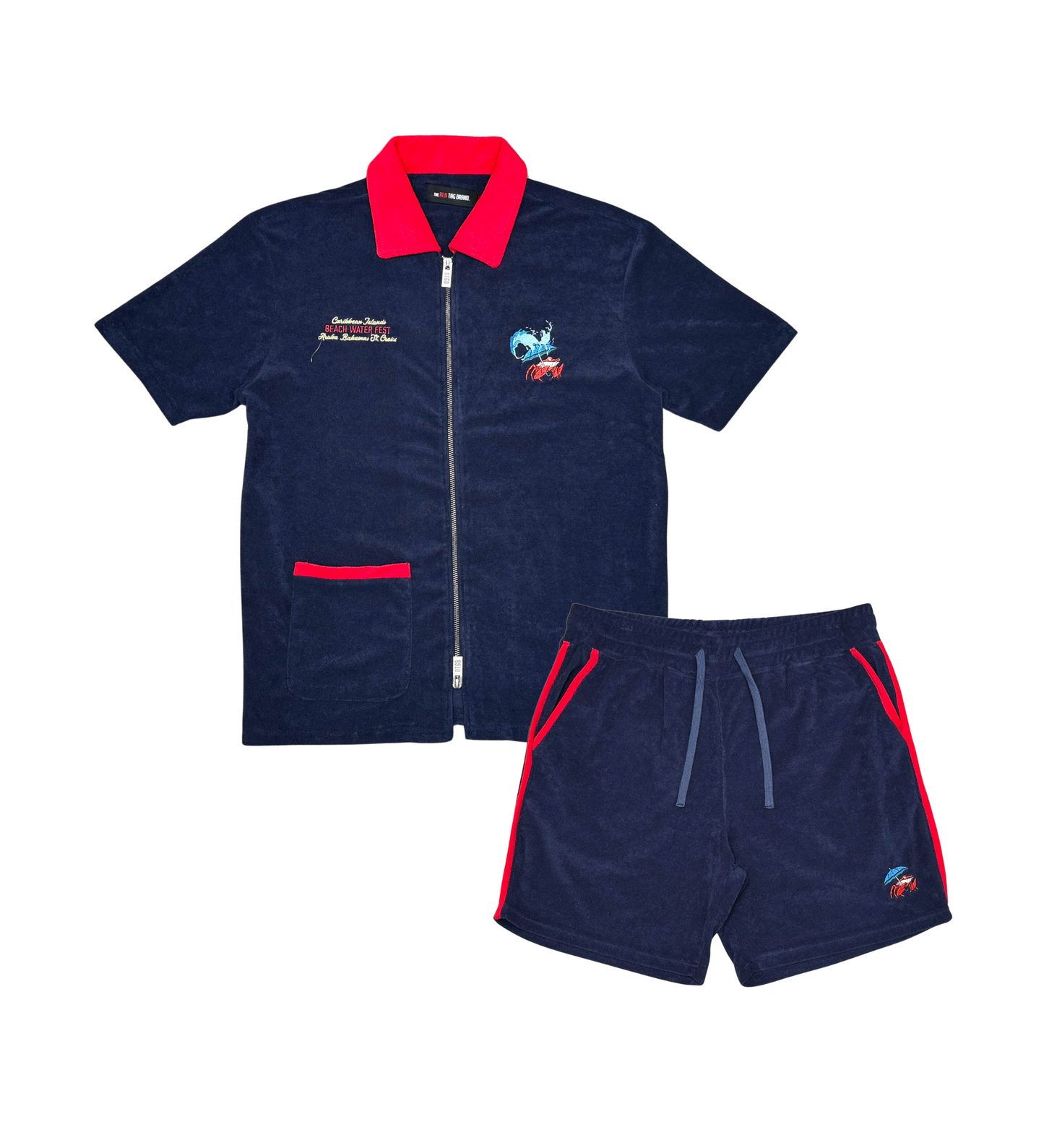 Rtgb zip up terry top