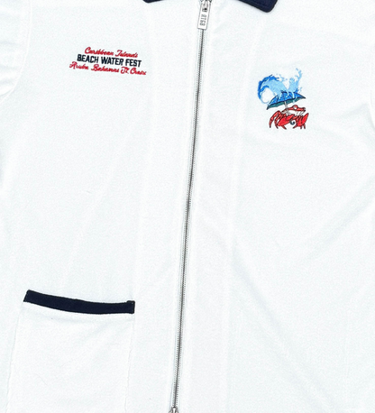 Rtgb zip up terry top