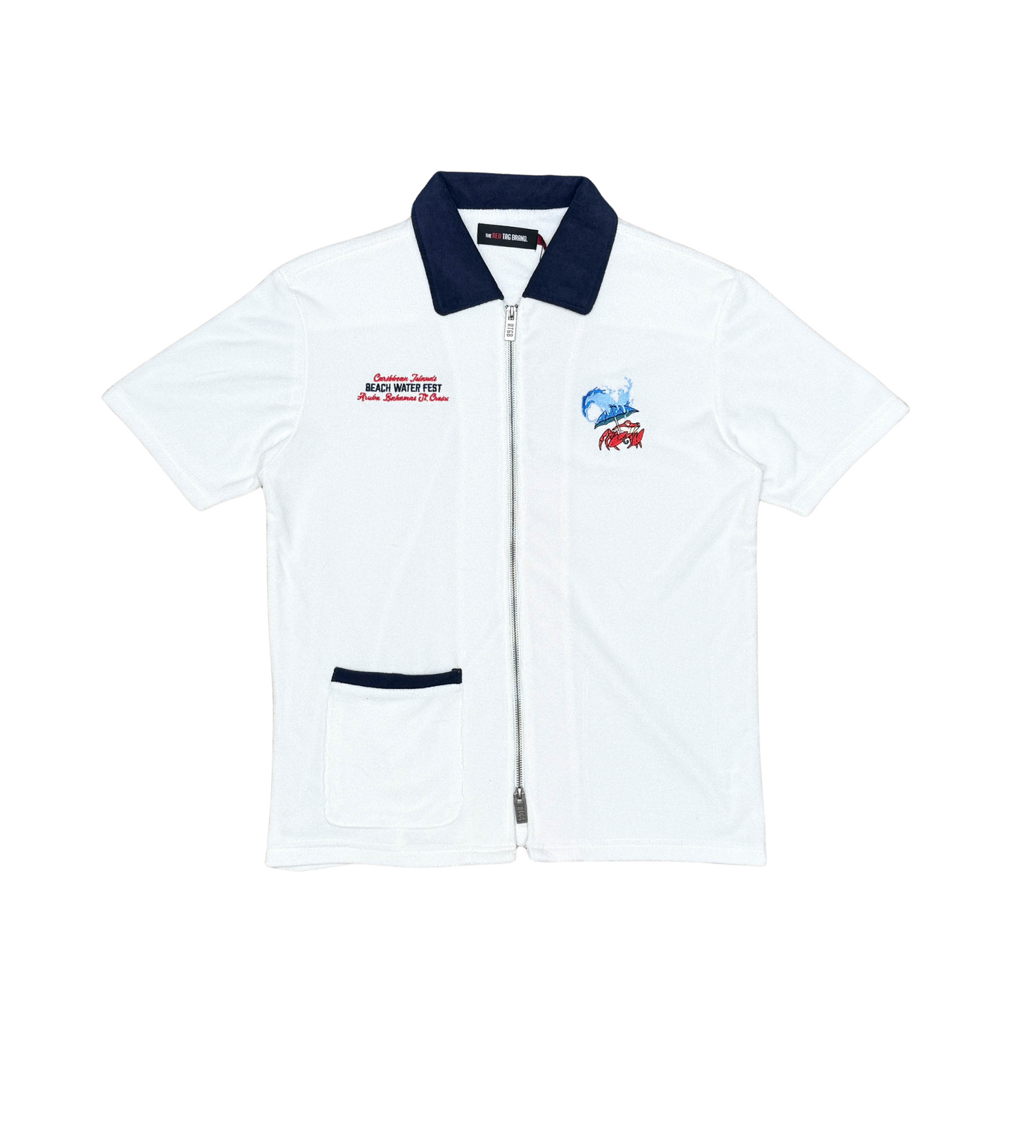 Rtgb zip up terry top