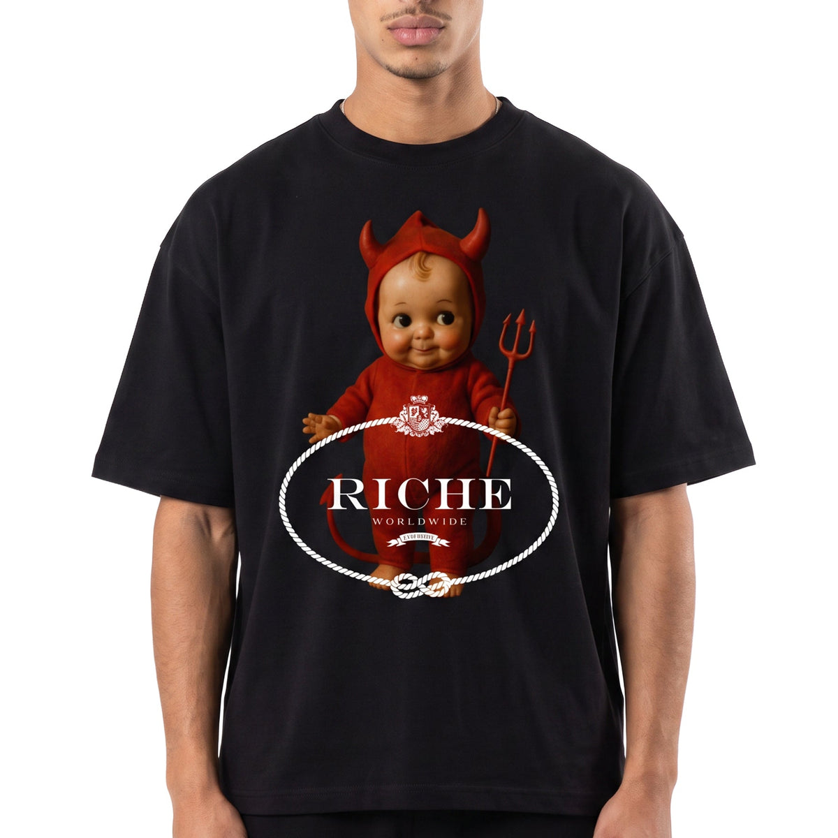 Naughty but nice Heavyweight Boxy T-Shirt by VIERICHEPARIS, view 1