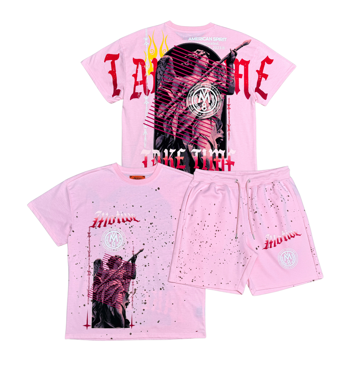 Fallen angels tshirt short set