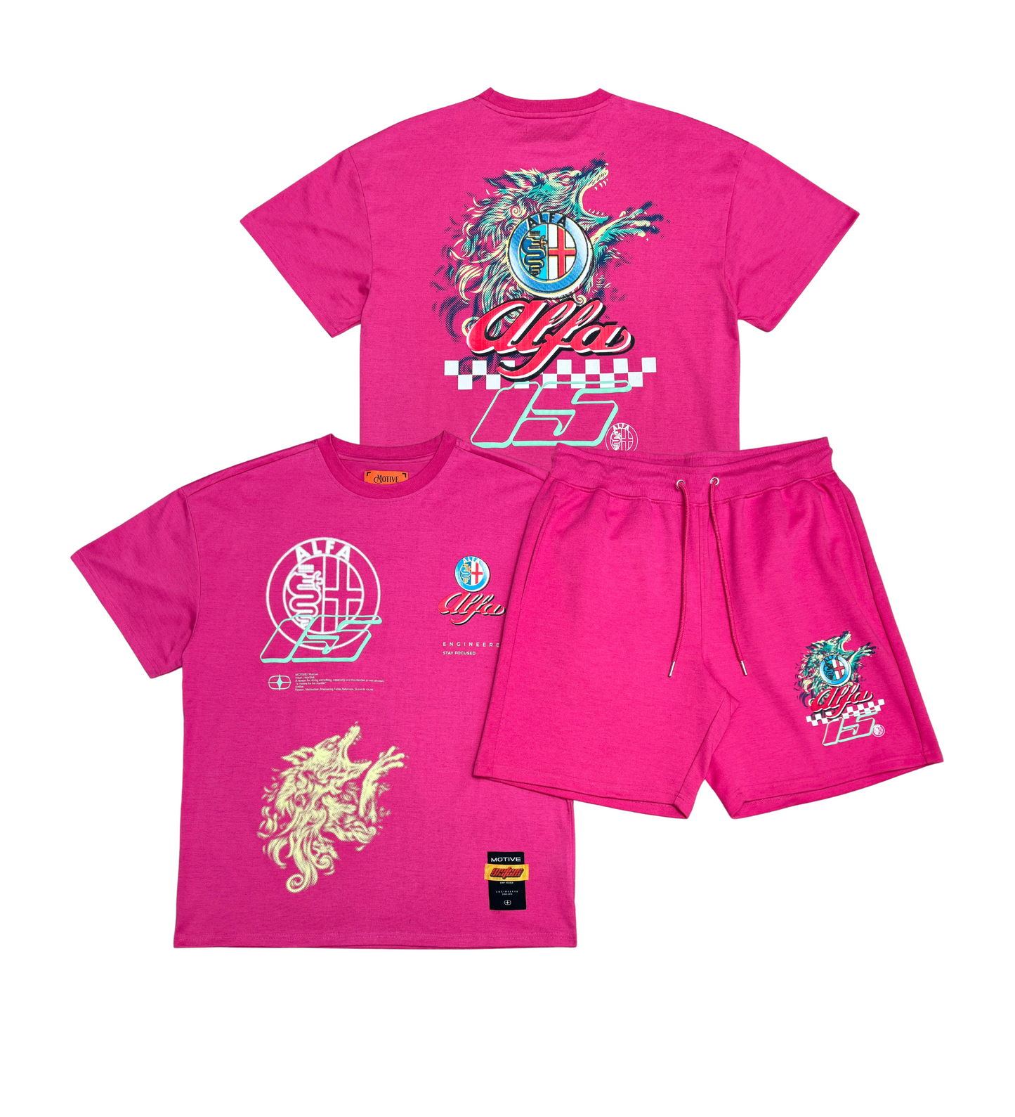 Alpha fast life tshirt short set