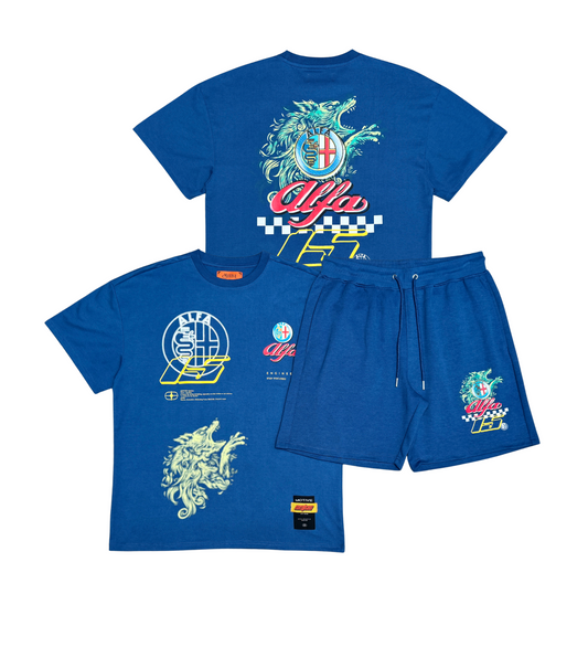 Alpha fast life tshirt short set