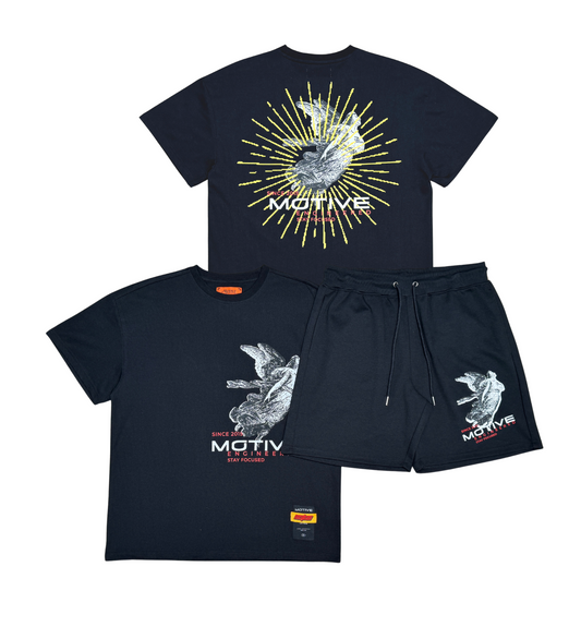 Flying angel tshirt short set