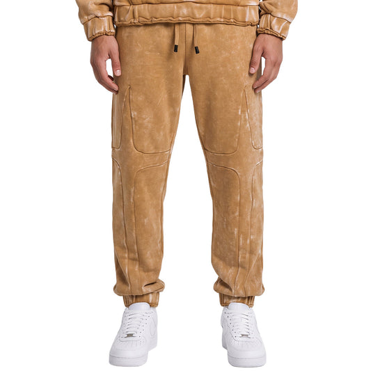Unknown Contour Panel Mineral-Wash Joggers