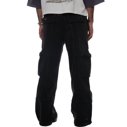 Baggy Denim Cargo Jeans