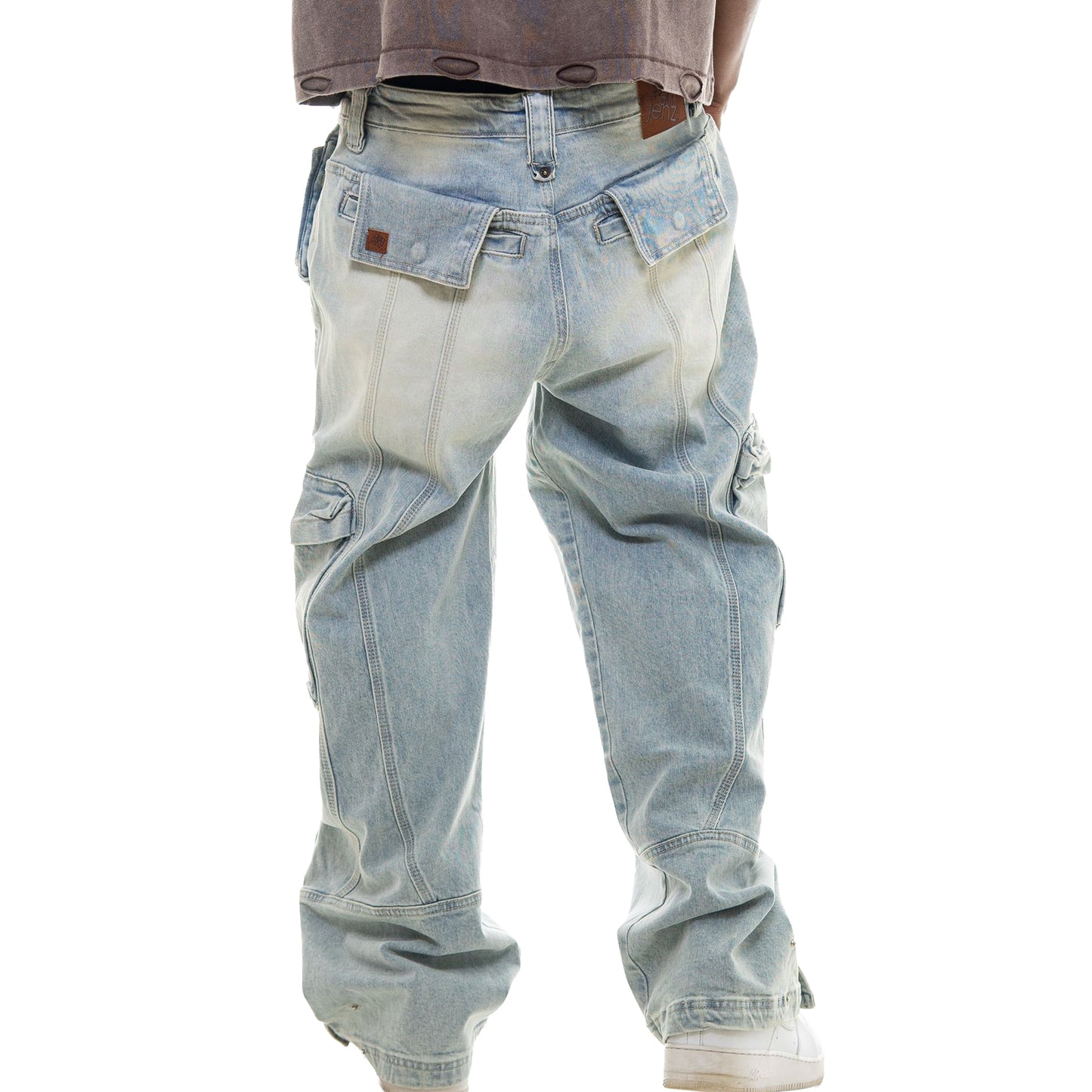 Baggy Denim Cargo Jeans