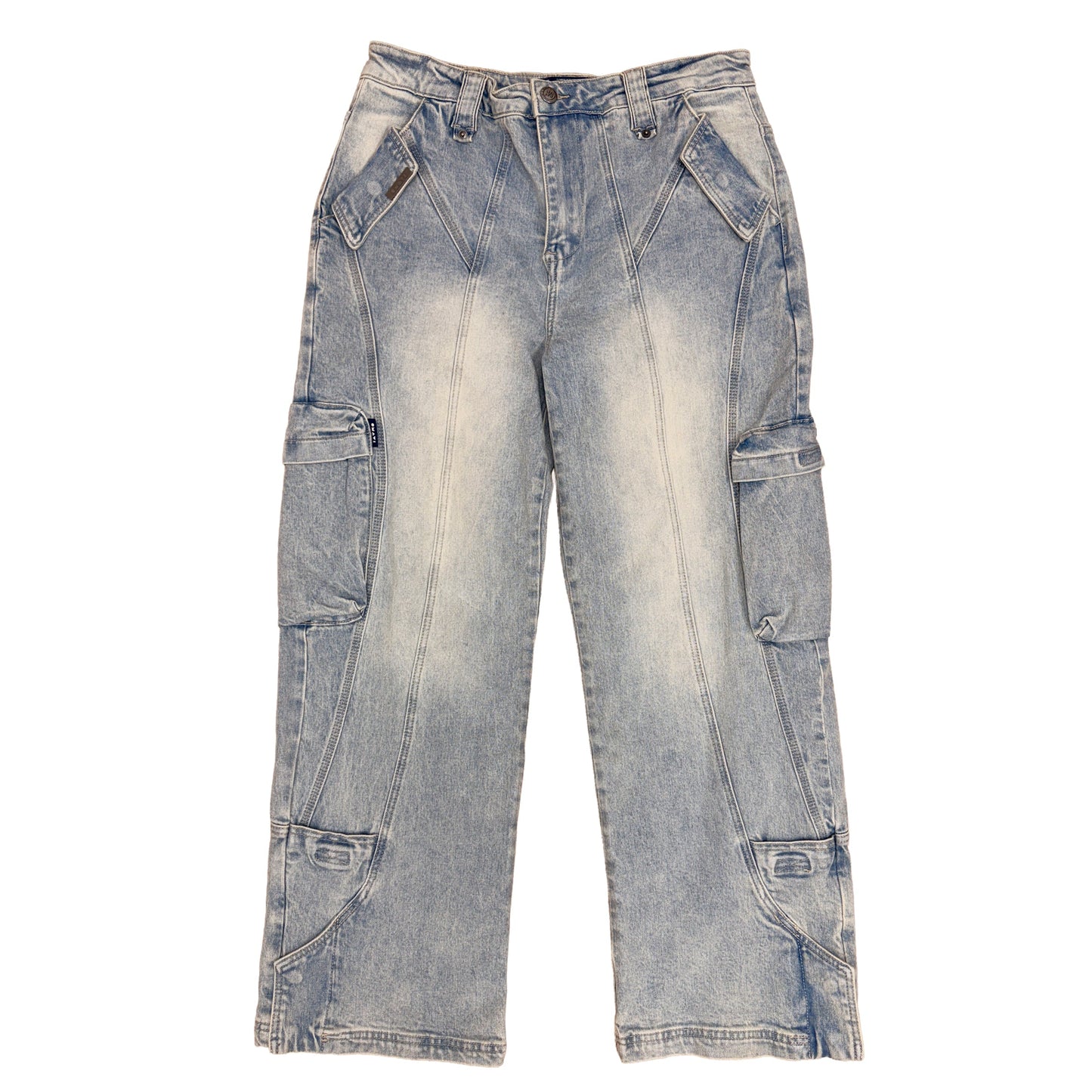 Baggy Denim Cargo Jeans