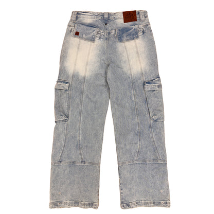 Baggy Denim Cargo Jeans