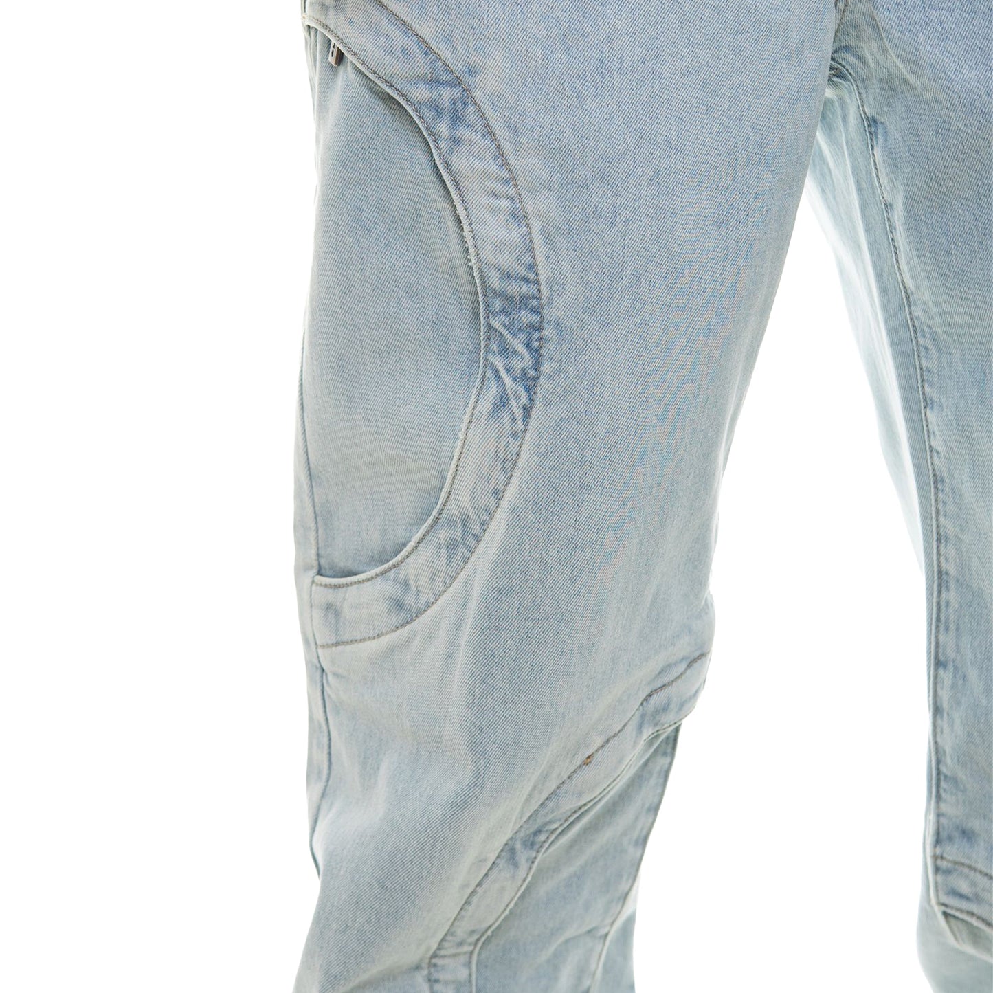 Baggy Round Pocket Denim Jeans