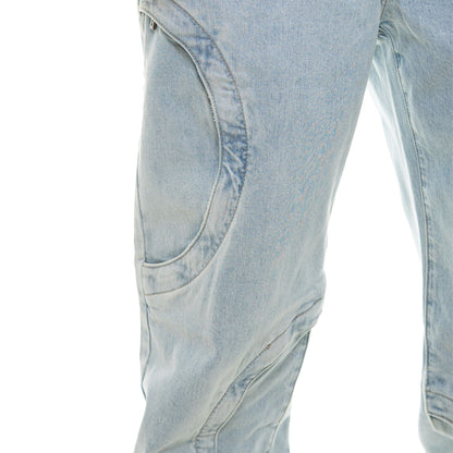 Baggy Round Pocket Denim Jeans