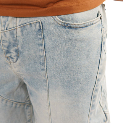 Baggy Panel Denim Jeans
