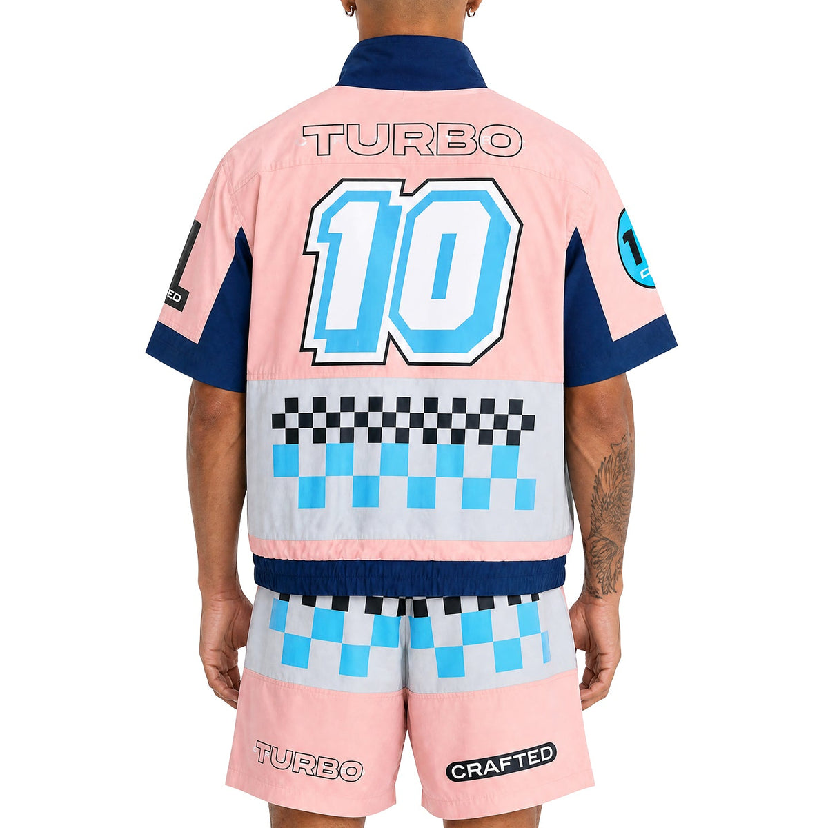 Turbo racing nylon short set by Crafted, view 2