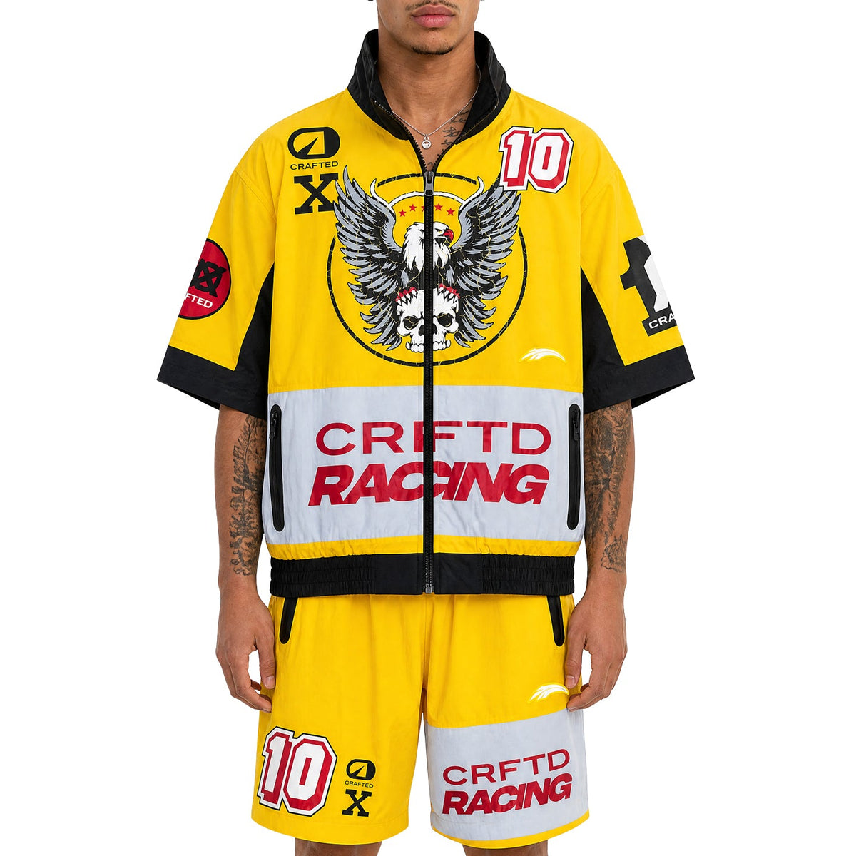 Turbo racing nylon short set by Crafted, view 10