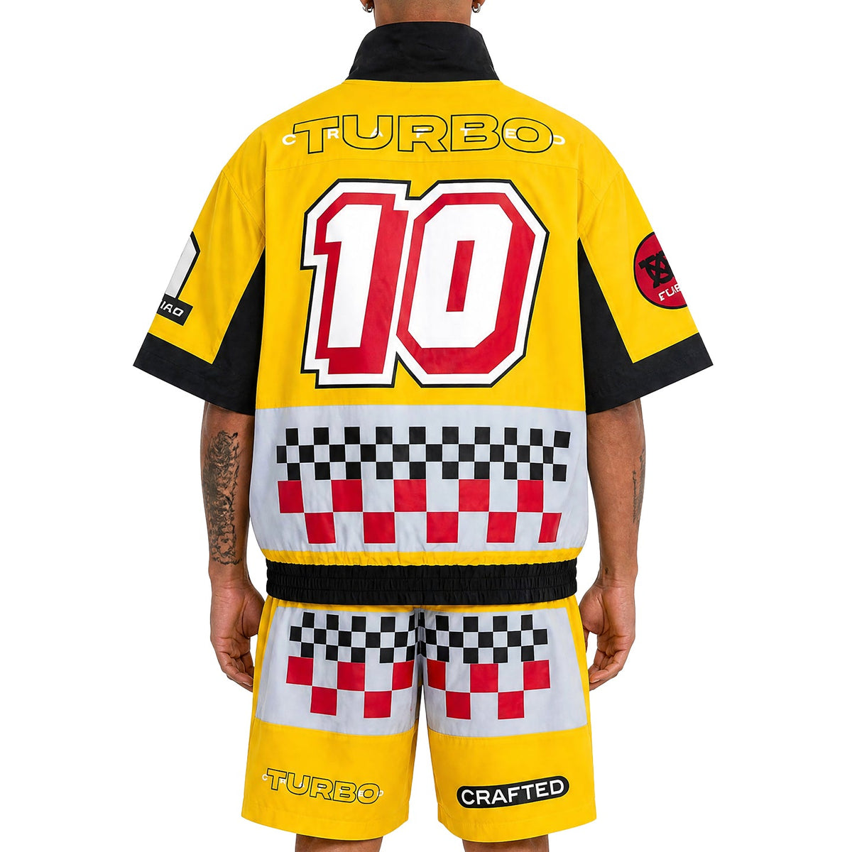 Turbo racing nylon short set by Crafted, view 11