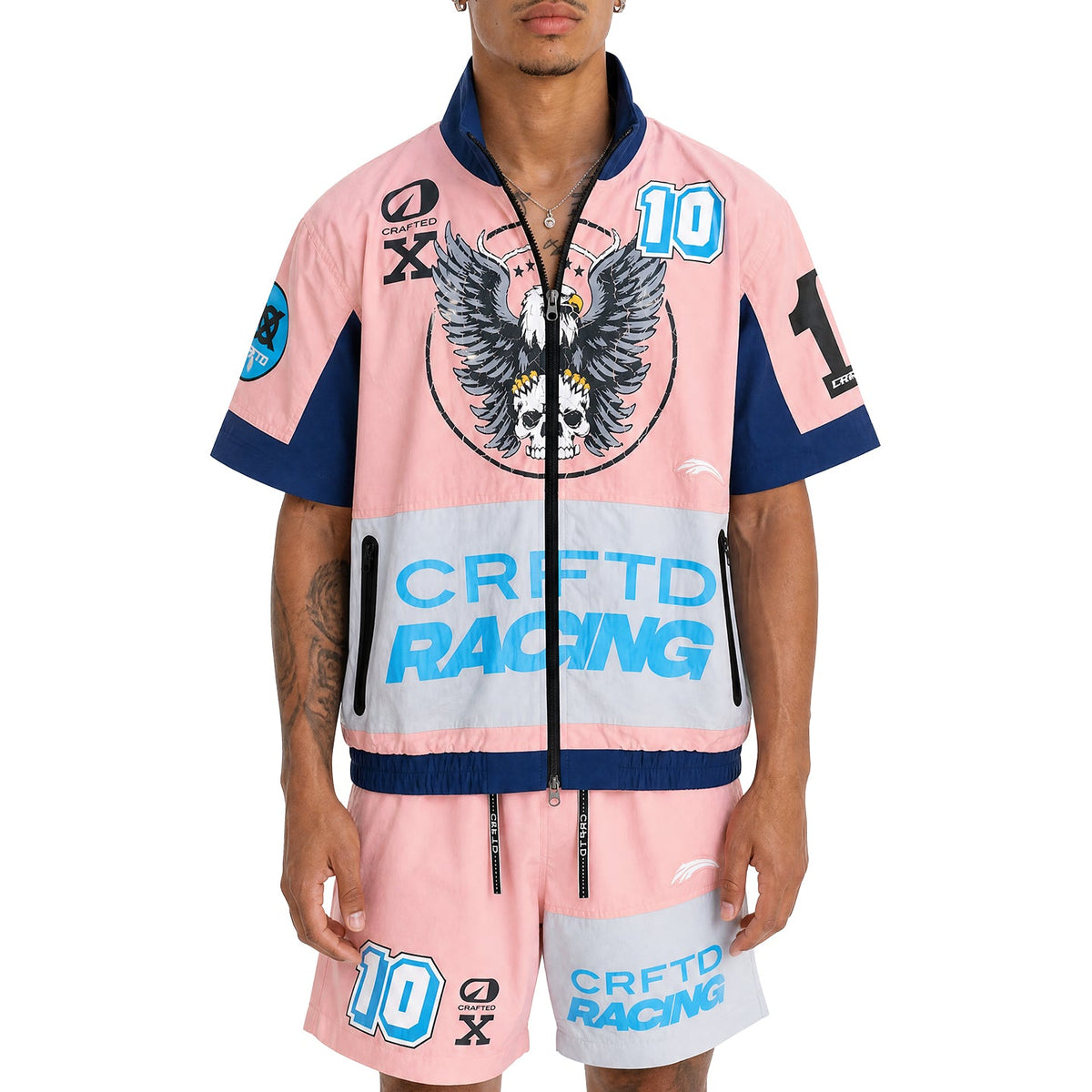 Turbo racing nylon short set by Crafted, view 1