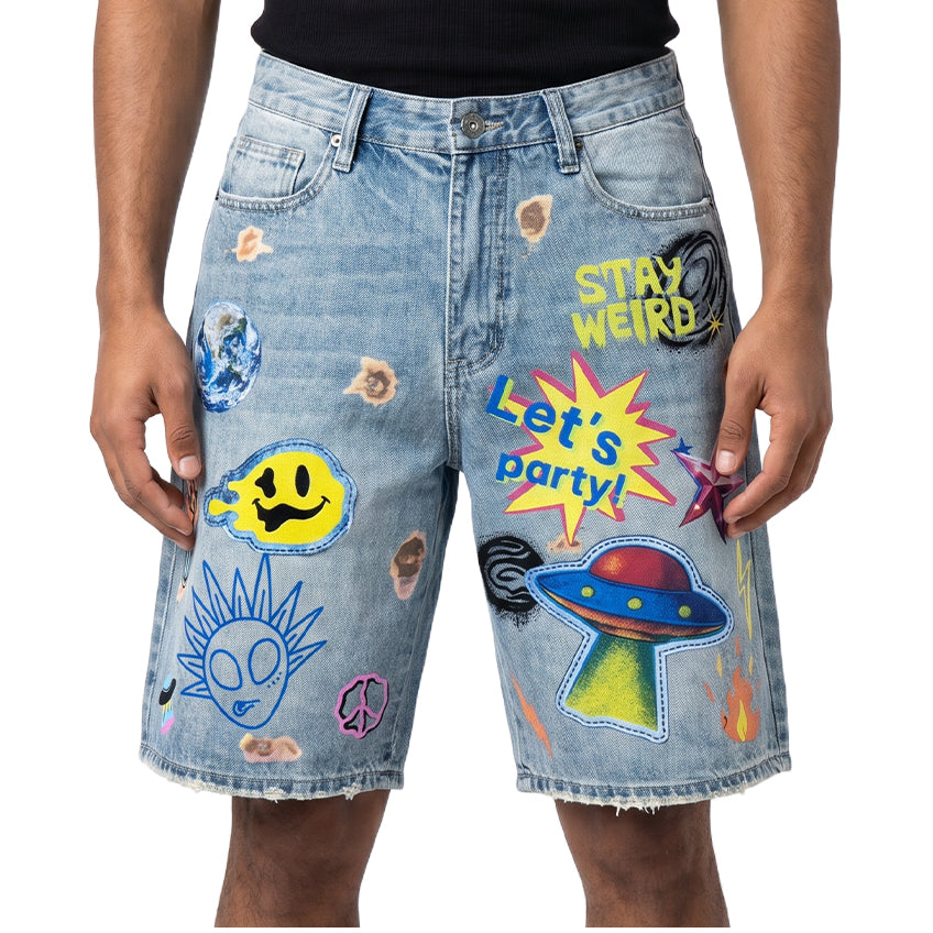 Cosmic misfit shorts
