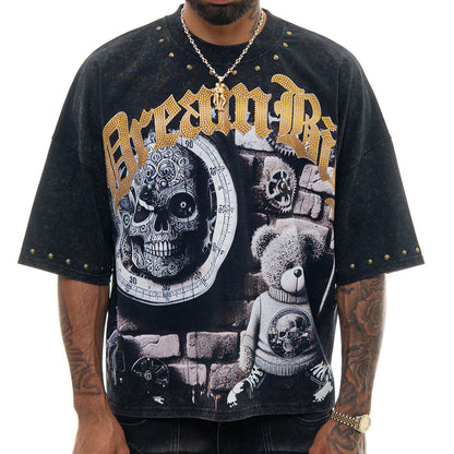 Stray dream big wide & crop fit tee Black by Stray - 1