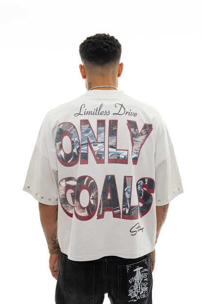 Stray no limits wide & crop fit tee Light Grey by Stray - 2