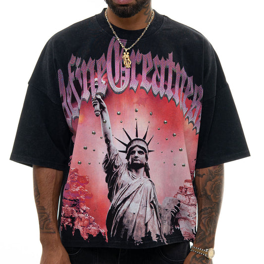 Stray define greatness wide & crop fit tee Black by Stray - 1