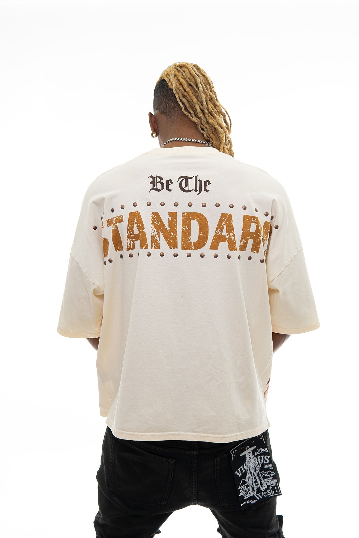 Stray define greatness wide & crop fit tee Natural  by Stray - 2